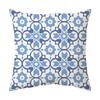 Blue Theme Simple Pattern Printed Pillow Cover Home Decor Geometric Mandala Sofa Cushion