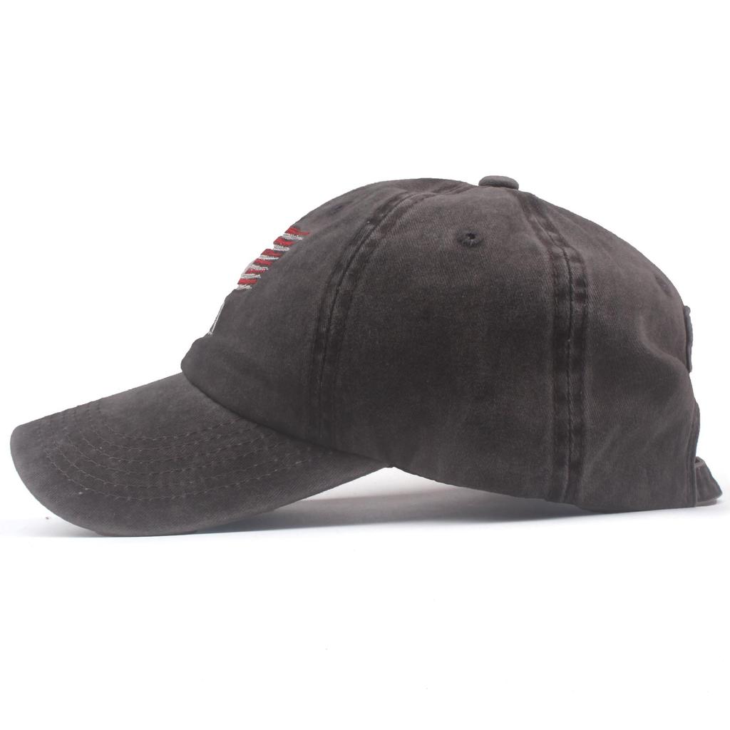 XTHEE New York Embroidered Washed Cotton Baseball Cap Duckbill Hat