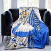 Alice Blanket  Ultra-Soft, Warm, Cozy Throw for Living Room, Sofa, Four Seasons Travel Accessory  Cute Cartoon Character Home Decoration