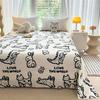 Rural Style Bed Sheet Single Universal Brushed Mattress Single Bed Sheet Single Dormitory Double Bed Children'S Cartoon