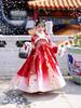 Girls' Velvet Hanfu Winter Tang Suit New Year Dress - Fairy Ruyi Skirt