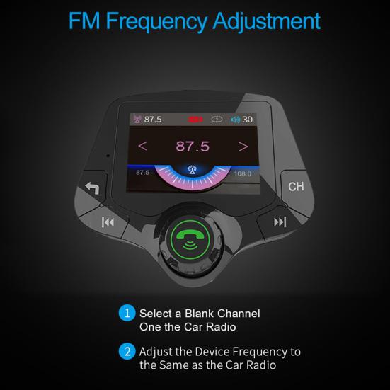 G24 FM Transmitter Navigation Broadcast Voice Assistant ABS Bluetooth-compatible Universal 2