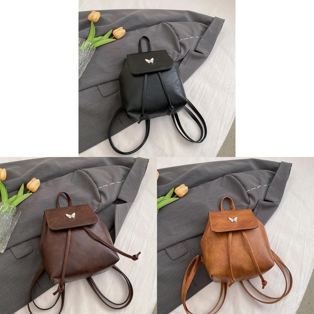 Pu Fashion Backpack For Women Large Capacity Casual Street Style With Durable Wear Resistant Material