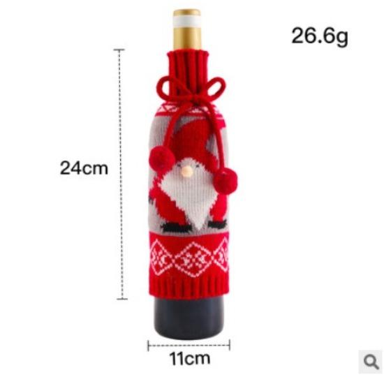 Christmas Decorations Santa Claus Wine Bags Gift Bags Champagne Bottle Sets