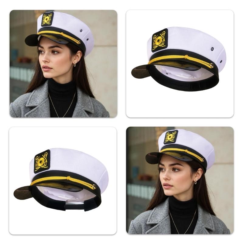 Sailors Captain Hat for Stage Sailors Party Cosplay Costume Masquerades Captain Hat for Halloween Party