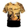 Camiseta Streetwear Estampada em 3D Masculina Estampa de Esgrima Fitness ao Ar Livre Respirável Secagem Rápida Esportiva Manga Curta Gola O Pulôver Top Casual