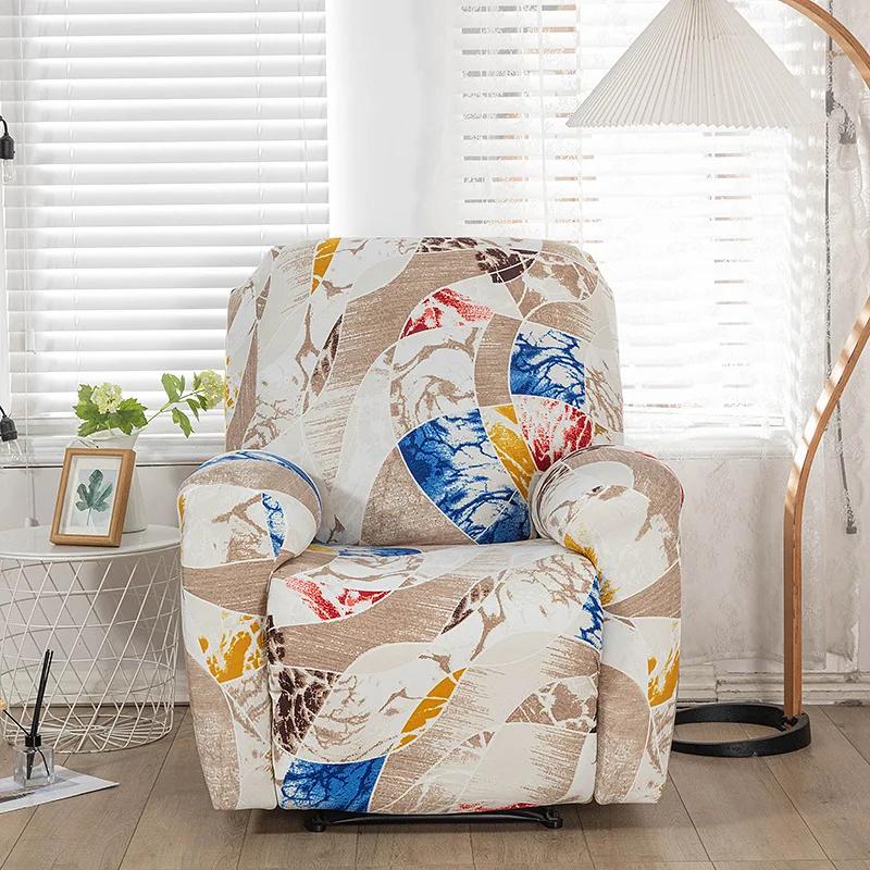 Spandex Recliner Sofa Cover for Living Room Modern Sloping Massage Chair Covers Lazy Boy Relax Armchair Cover