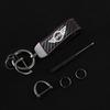 Car Emblem Keychain Rings Carbon Fiber LOGO Keyring Pendant for Mini Cooper One JCW F54 F55 F56 F57 F60 R50 Auto Accessories
