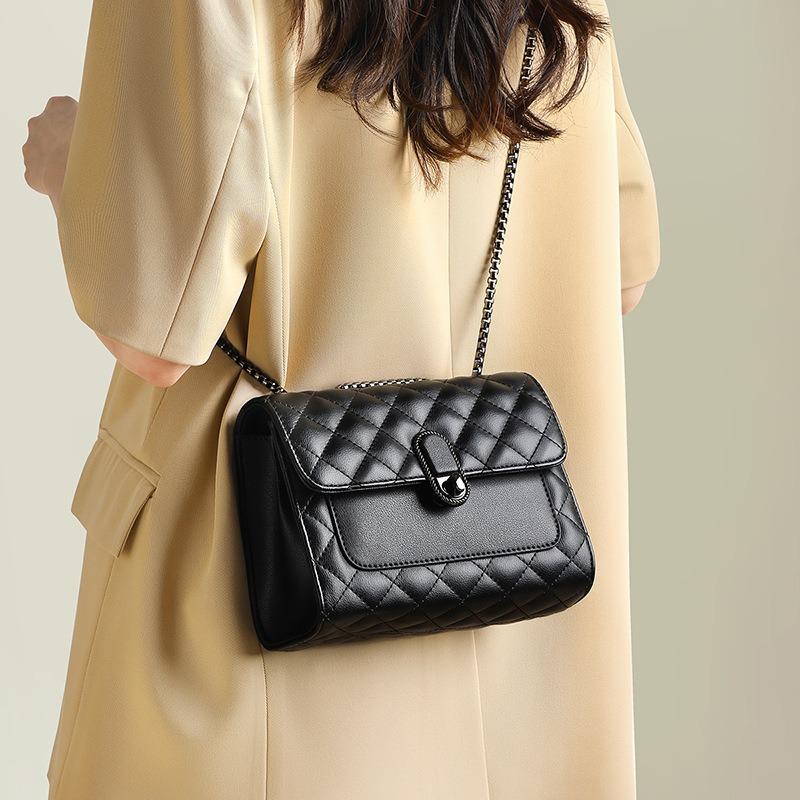 Bag New Autumn and Winter Rhombus Chain Bag Light Luxury Crossbody Bag Premium Sense Shoulder Commuter Women's Bag Luggage