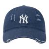 MLB Logo Design Cotton Baseball Cap Unisex Couple Style Navy Blue 3ACPVV34N-50NYS