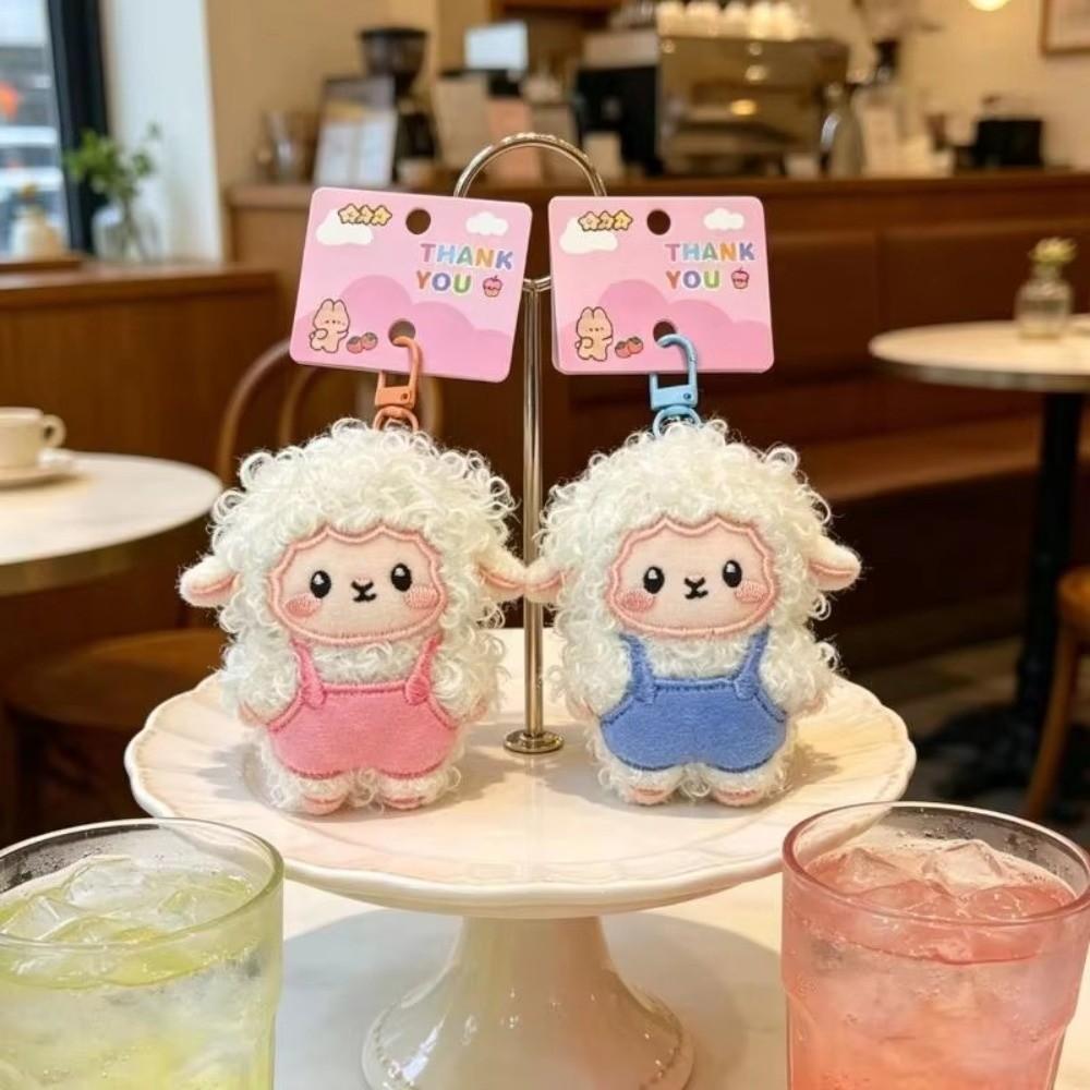 Soft Plush Lamb Keychain Swivel Clasp Fluffy Keyring New Sheep Keychains Backpack Accessory