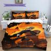 Cartoon Pattern Bedding Quilt Set Quilt Cover Pillowcase Home Decoration Birthday Gift (1 * Duvet Cover + 2 * Pillowcase, Without Core)