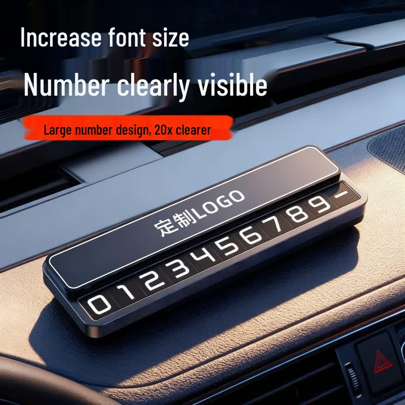AnMU Concealed Temporary Parking Number Plate