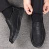 British Style Men'S Business Leather Shoes Casual Non-Slip Large Size Elegant Middle-Aged And Elderly Black Leather Shoes For Me