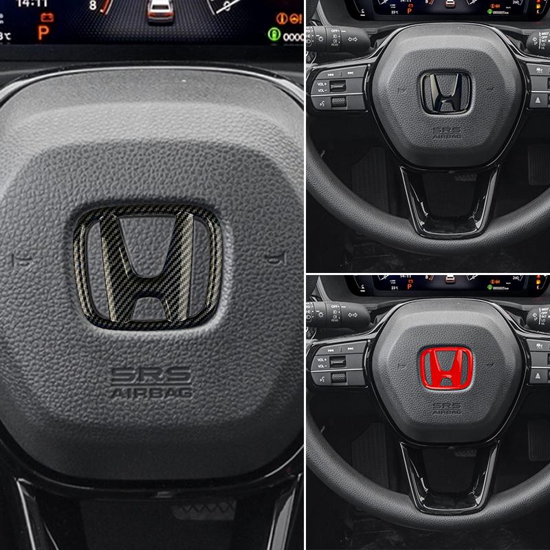 3D ABS Car Steering Wheel Badge Emblem steer wheel sticker Decal Car Styling For HONDA CIVIC HR-V XR-V UR-V FREED STEPWGN RF6