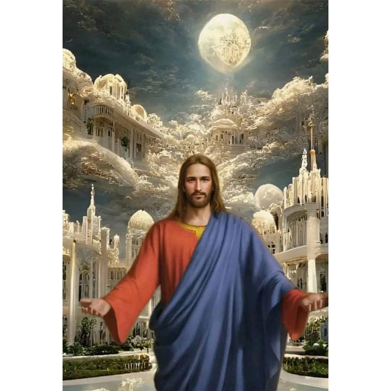 

Diamond embroidery character cross stitch full diamond mosaic religious DIY diamond painting 20x30cm