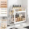 Countertop Kitchen Storage Rack for Spices and Sauces - Organize Oil, Salt, Vinegar, and Soy Sauce