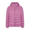 Light down jacket women's autumn and winter new short white duck down winter hooded and thin casual coat tide