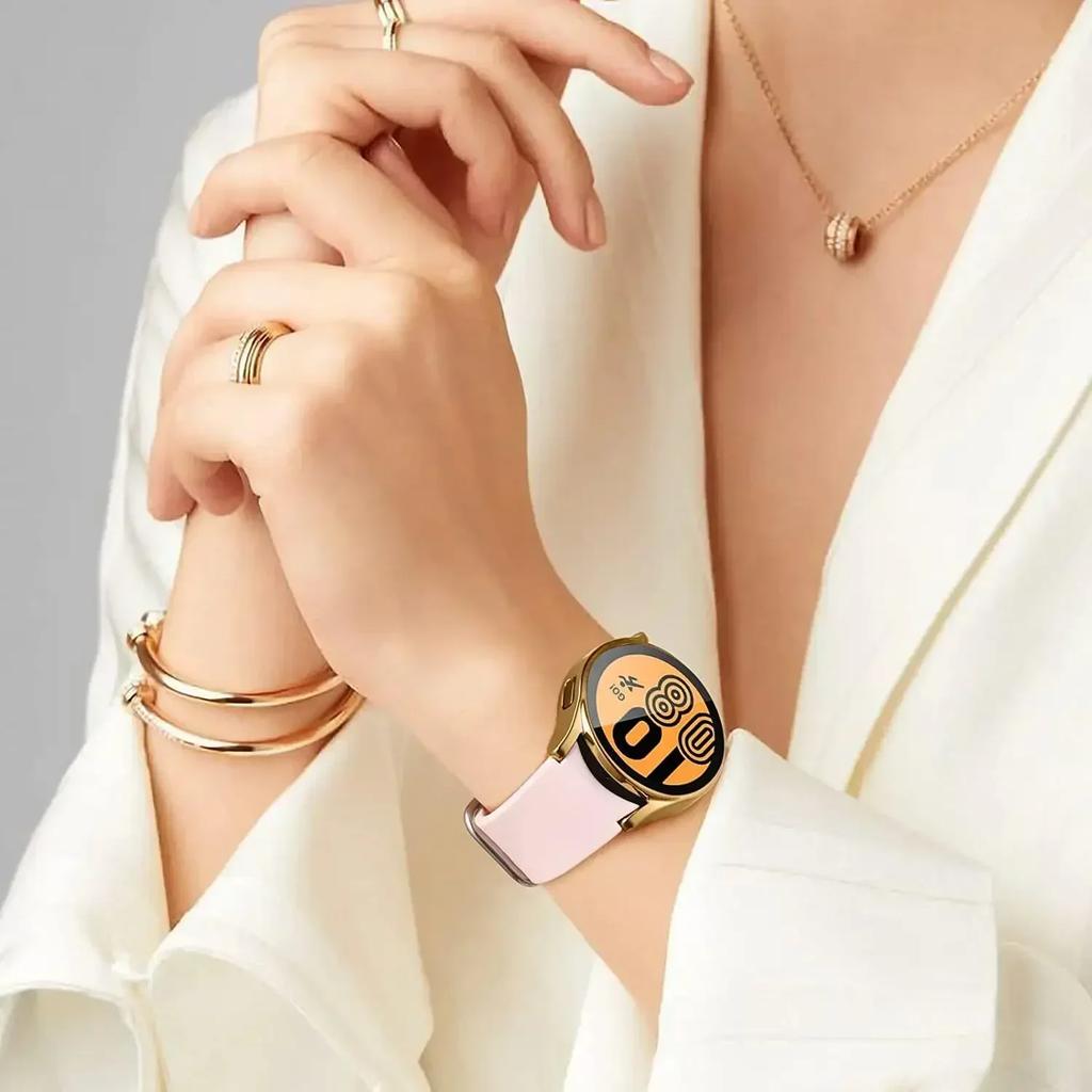 Coque de Protection Pour Samsung Galaxy Watch 4 5 6 40mm 44mm Couverture Silicone TPU Pare-chocs Protection Écran Accessoires Complets