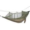 Camping Hammock with Net Tree Friendly Straps Storage Bag Portable for Hiking Backyard Relaxing Camel Green