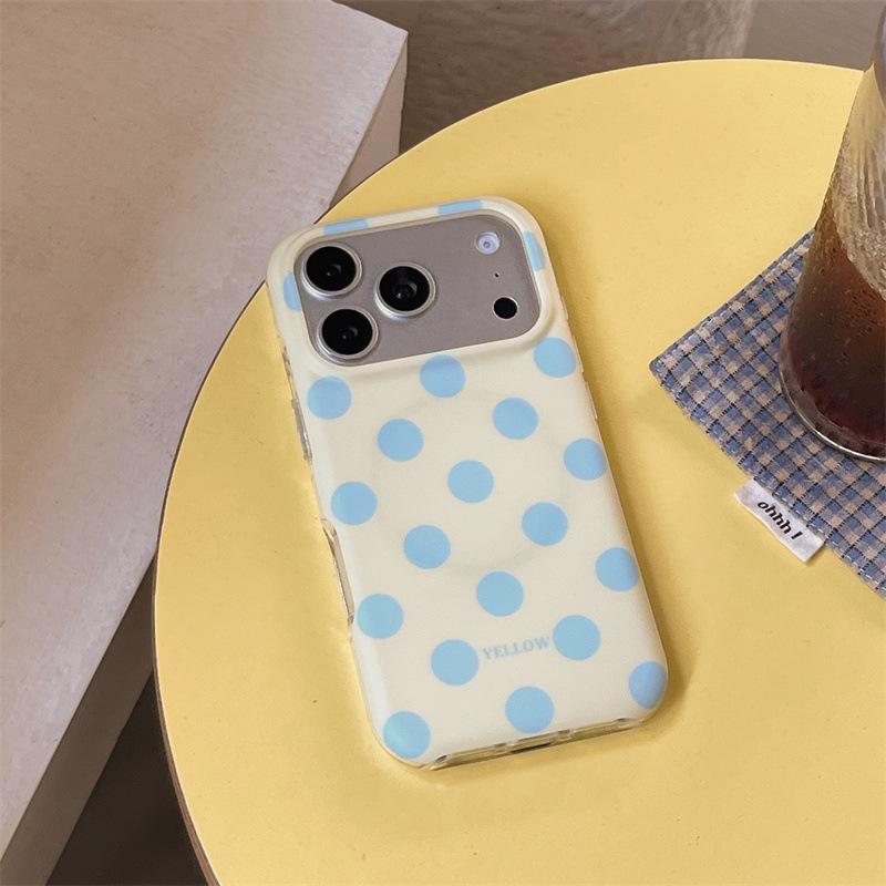 Polka Dot Cartoon Animal Magnetic iPhone Stand Case for Apple 17/16 Pro Max/15/14 - Girly Design iPhone 17 Pro Max