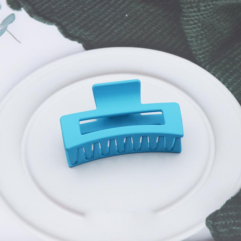 Garras de Cabelo Quadradas de Plástico para Mulher Presilhas de Cabelo 8,5cm/3,35in Tamanho Grande Sólido Barrete Presilhas de Cabelo Caranguejo Acessórios de Cabelo da Moda