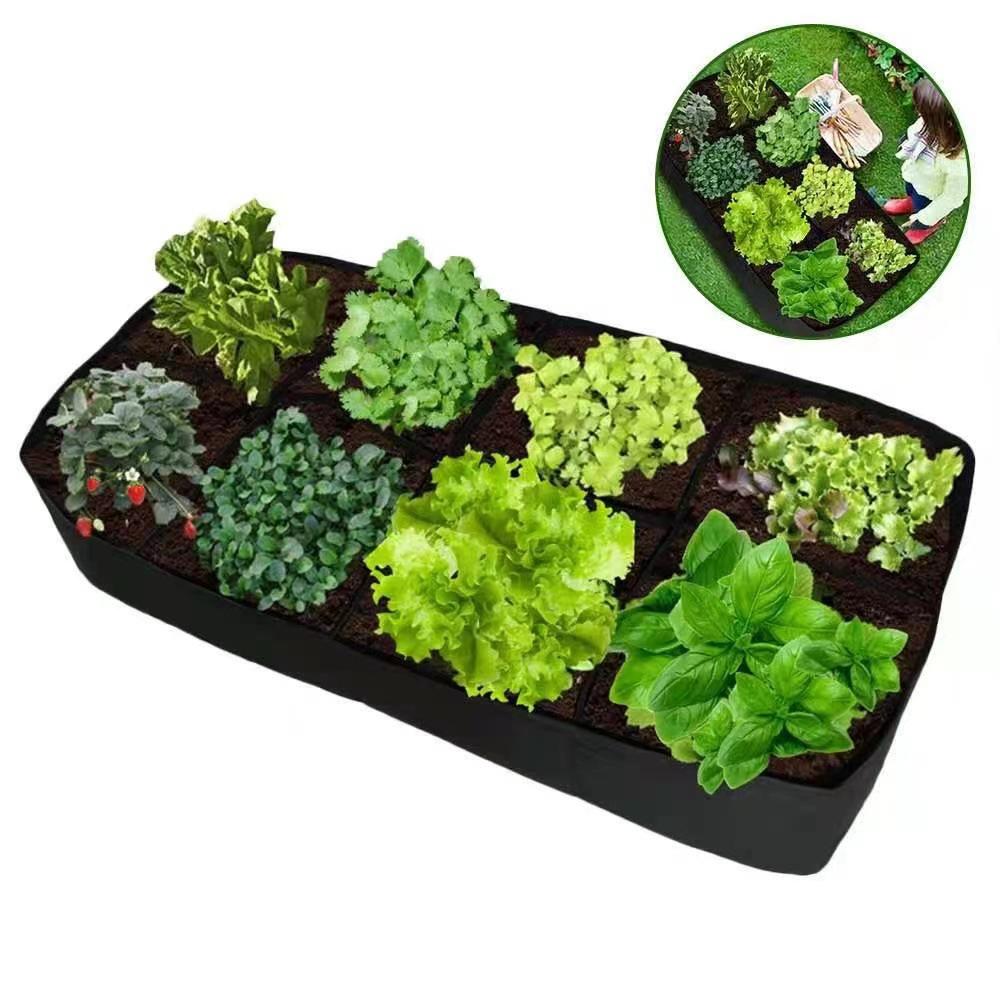4/8 Grids Felt Grow Bag Flower Plant Pot for Vegetable Tomato Potato Mushroom Growing Planter Garden Flower Planting Pots