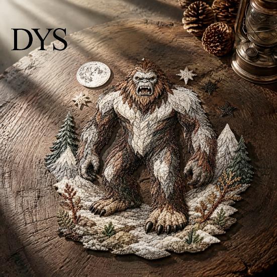 Borduurkunst Ambachtelijke Set Mythische Wildernissen DIY Patchwork Kit, Gelaagd Stof Draak Uniek Cadeau voor Geliefden Feniks Mythis Wezen Naaisetje Beginners,