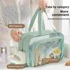 Wet And Dry Separation Fitness Wash Bag Waterproof Travel Bag Swimming Storage Bag Pu Handheld Portable Cosmetic Bag