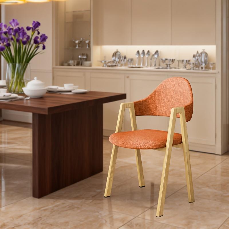 1PC elegant dining chair, simple and modern dining chair, comfortable and durable Nordic-style dining chair