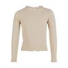 Urban Classics Girls Short Ribbed Long-Sleeved T-Shirt