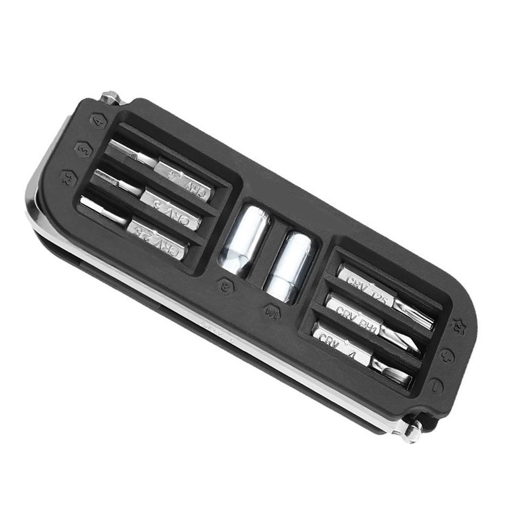 10 in 1 Bicycle Multi Tool Steel Cycling Combination Maintenance Tool Multifunctional Hexagon Wrench Bit Socket Set Tool