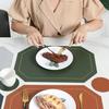European Leather Placemat Anti-scalding Heat Insulation Mat Waterproof and Oil-proof Western Food Mat Dining Table Mat Coaster Placemat