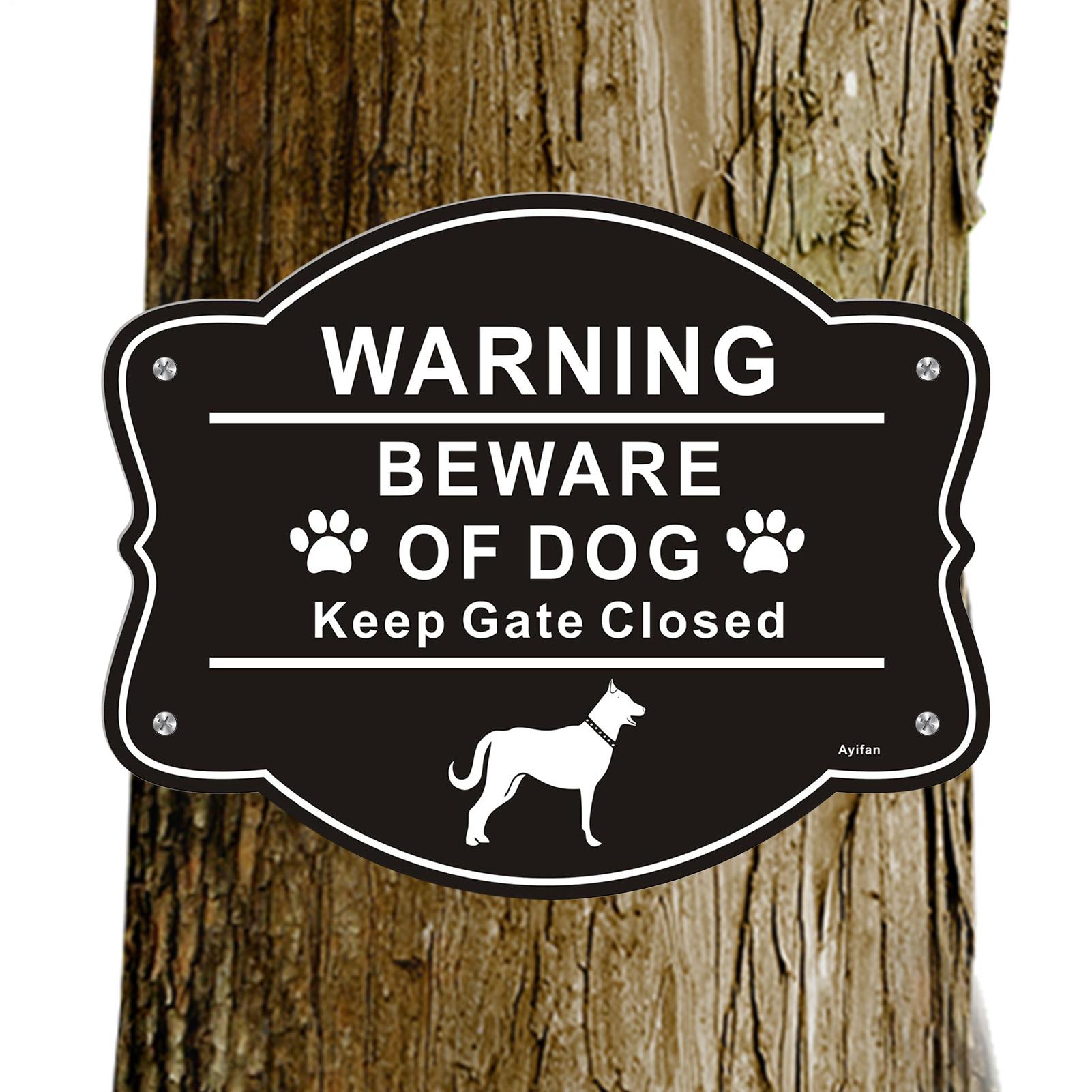 

Caution Dog Warning Sign 10x8 Inch Aluminum Metal Anti-Rust Fence Dog Signs Gardening Supplies For Yard Patio Lawn Outside China Mainland