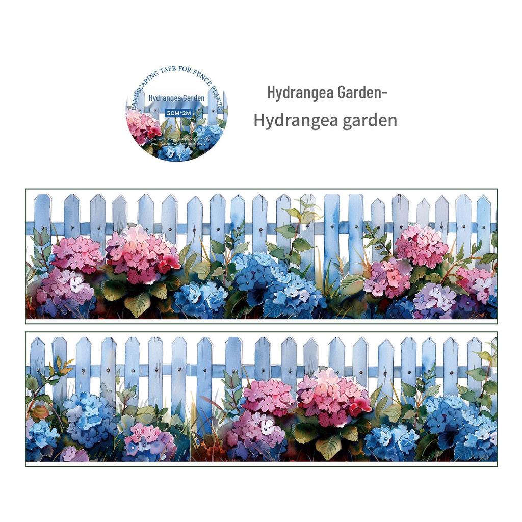 Retro PET Tape: Plant Scenery Series - 6 Designs for Journal Decoration