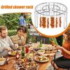 Stainless Steel Skewer Holder Vertical Barbecue Skewer Bracket  for Air Fryer Accessory
