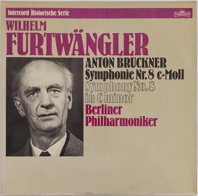 LP Record WILHELM FURTWNGLER  ANTON BRUCKNE  Symphonie Nr. 8 CMoll  Symphony N INT155802 Intercord 1977 Germany Classical Used
