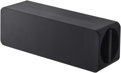 Yamazaki Magnetic Toothpaste Tube W9 X D3 X for Toothpaste Squeezing Holder, Black, Approx. H3.5cm, Tower, 5628, Waste-Free