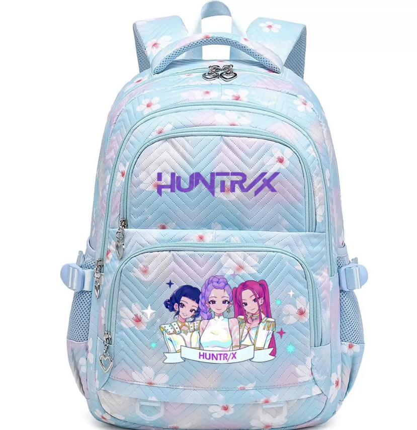 Peripheral printing large-capacity primary and secondary school schoolbags trendy backpacks lightweight and fashionable backpacks