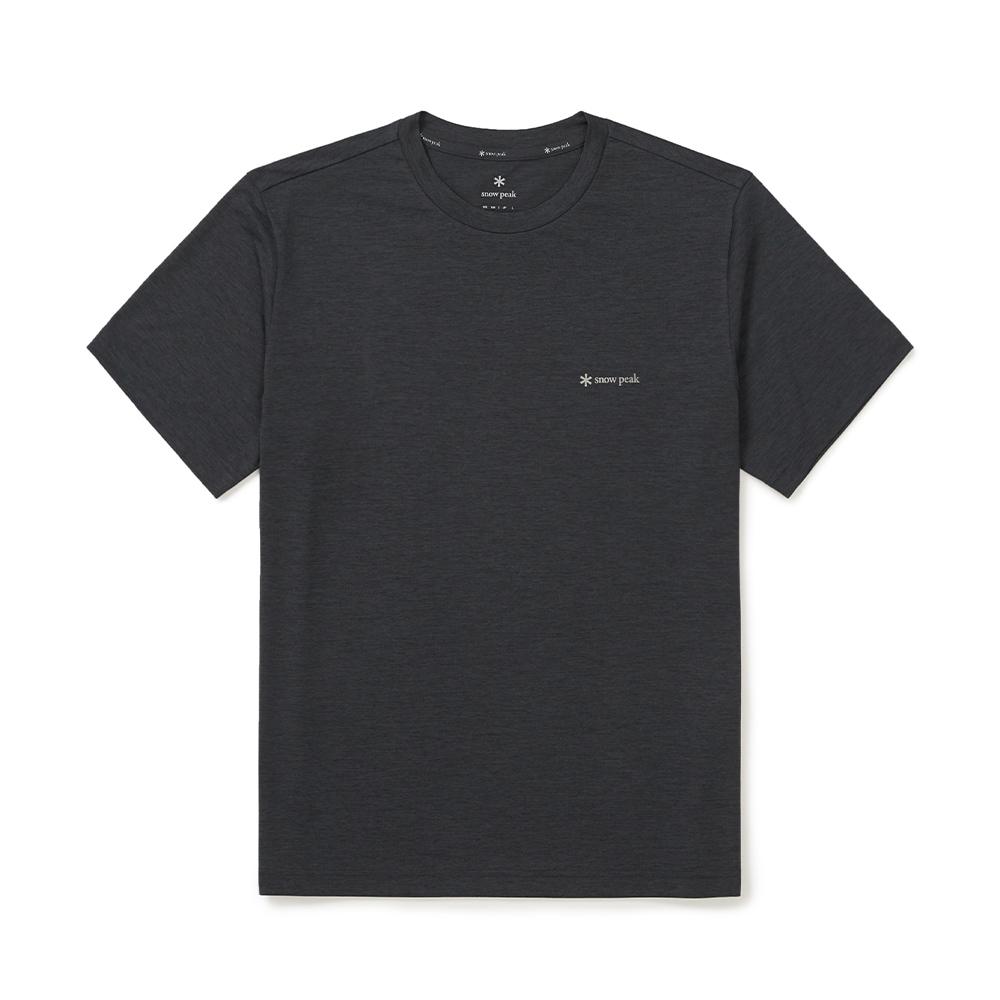 [Snowpeak] Delta Quick-dry Short-sleeve T-shirt Charcoal (S25MMTTS20)