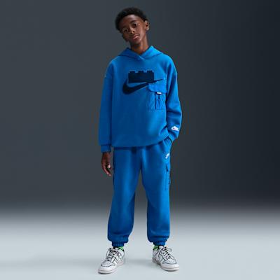 Nike x LEGO Sweatshirt Collection Oversize Brand Logo Fleece Lined Hoo