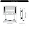 Tablets Desk Mount Stand, Aluminum 360 Degree Swivels, Heights Adjustable with Enhances Weight Support Bracket