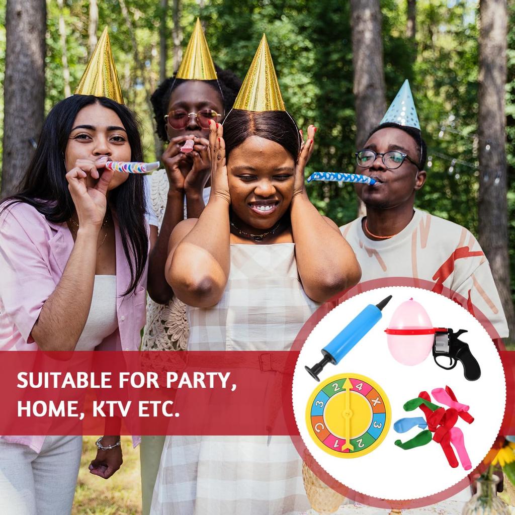 STOBOK Ruleta Karneval a Balónky Chlapci Cirkus Latex Záludné Vánoce Šipky Vzor Hra Malé Dospělé Balónky Interaktivní Dekorace Hračky