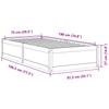 Solid Wood Bed Frame Without Mattress 75 X 190 Cm Pine Wood