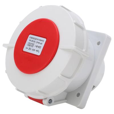 Industriesteckdose Hochleistung 5-polig Wasserdichter Stecker Hitzebeständig 32A für Elektronik