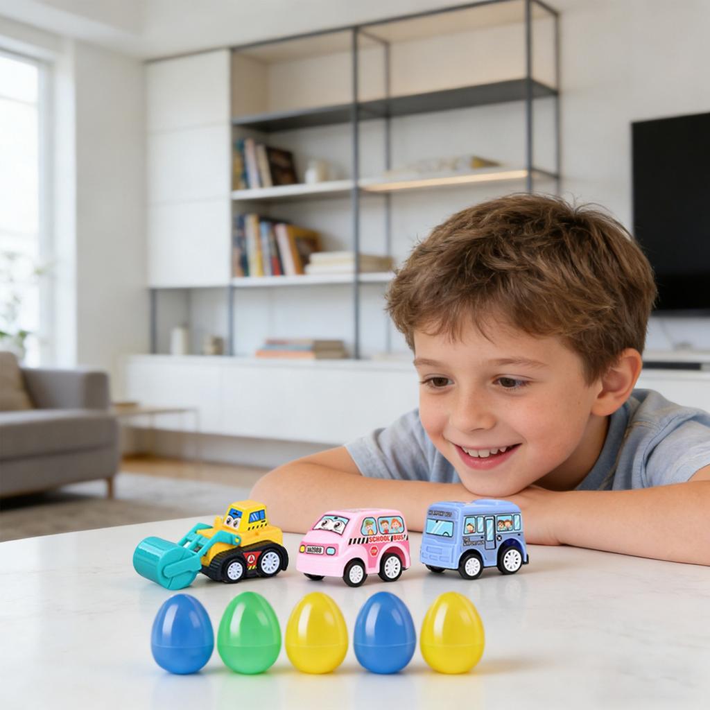 12 Pack Prefilled Easter Eggs With , 2.5Inch Plastic Easter Eggs Filled Toys For Easter Hunts, Basket Stuffers, Easter Party Gifts