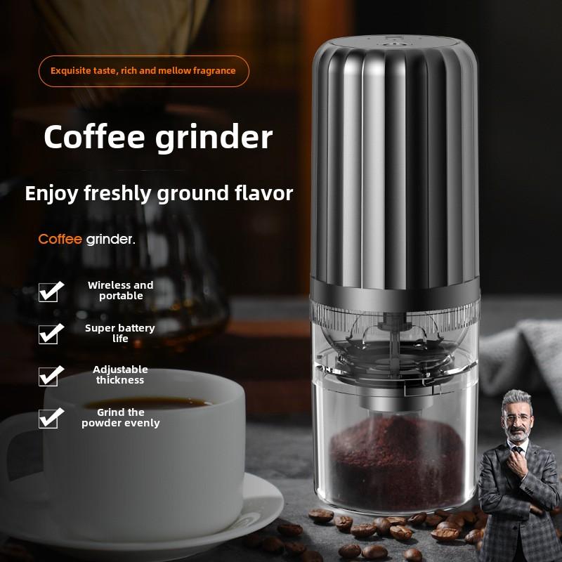 Electric Portable Coffee Grinder Wireless Bean Grinder USB Automatic Charging Outdoor Party Thickness Adjustable