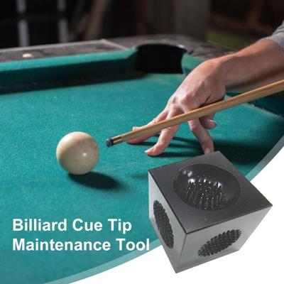Cue Tip Grinder Billiard Pool Stick Shaper 3 Concave Surface Scuffer Burnisher Cue Tip Repair Tool Pool Cue Stick Accessories