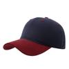 Kontrastfarben-Patchwork reine Baumwolle Baseballkappe Damen weiches Oberteil gebogene Krempe lässt das Gesicht kleiner wirken Retro vielseitig Partnerkappe