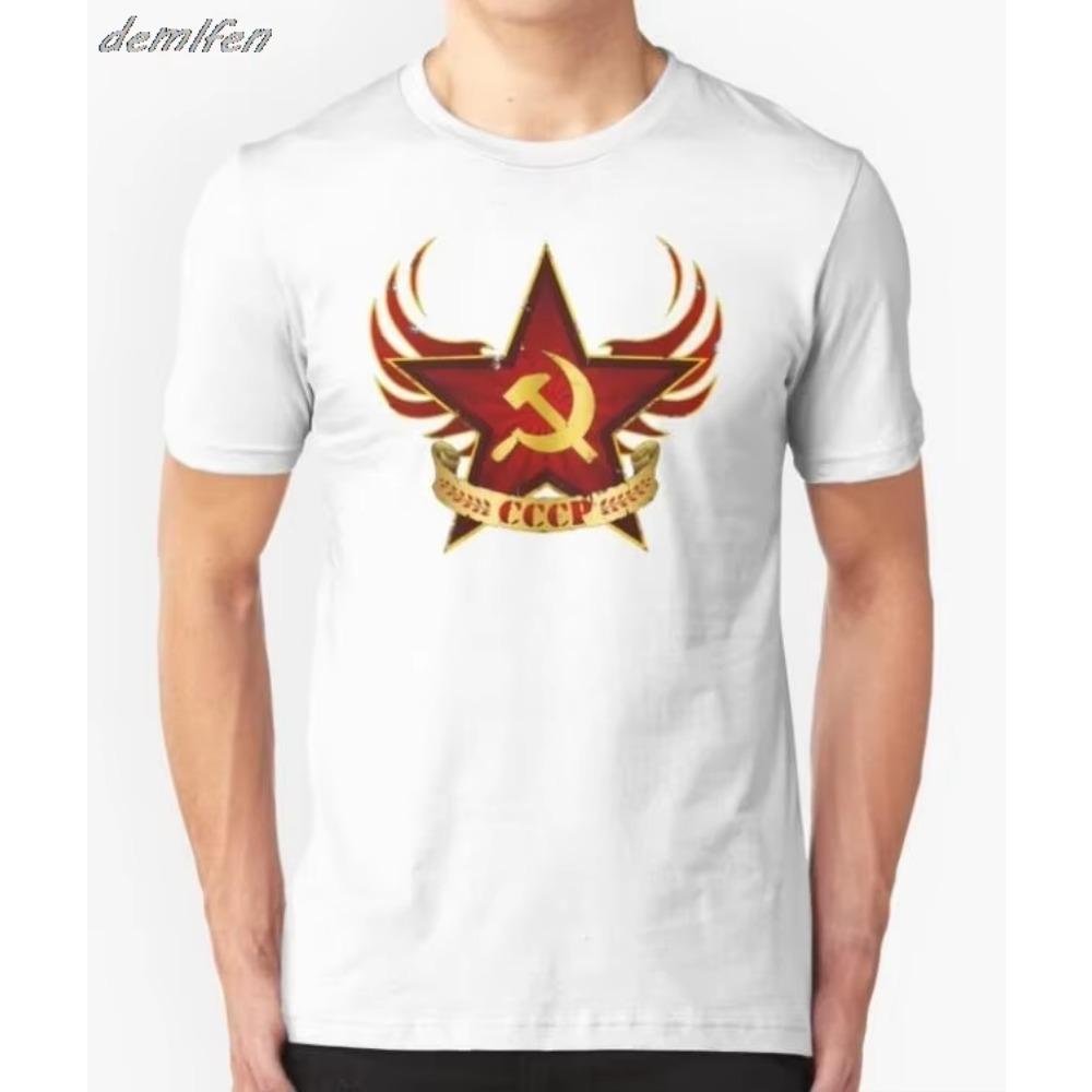 Russia CCCP Yuri Gagarin T-Shirt USSR Summer Cotton Short Sleeve O-Neck Men's T Shirt Family Soviet Cosmonaut 1961 T-shirt S-3XL